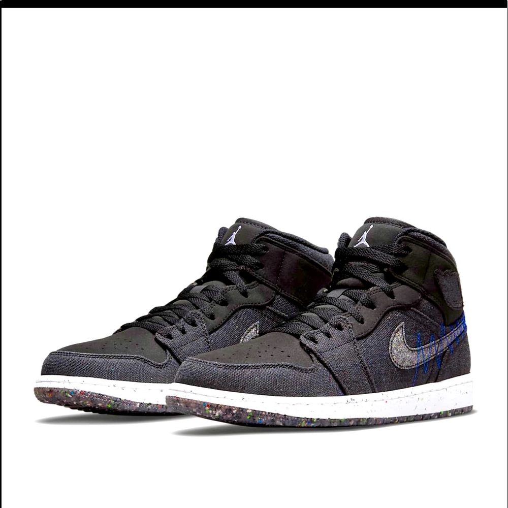 Jordan 1 Mid SE “Black/Racer Blue White”men’s Shoe